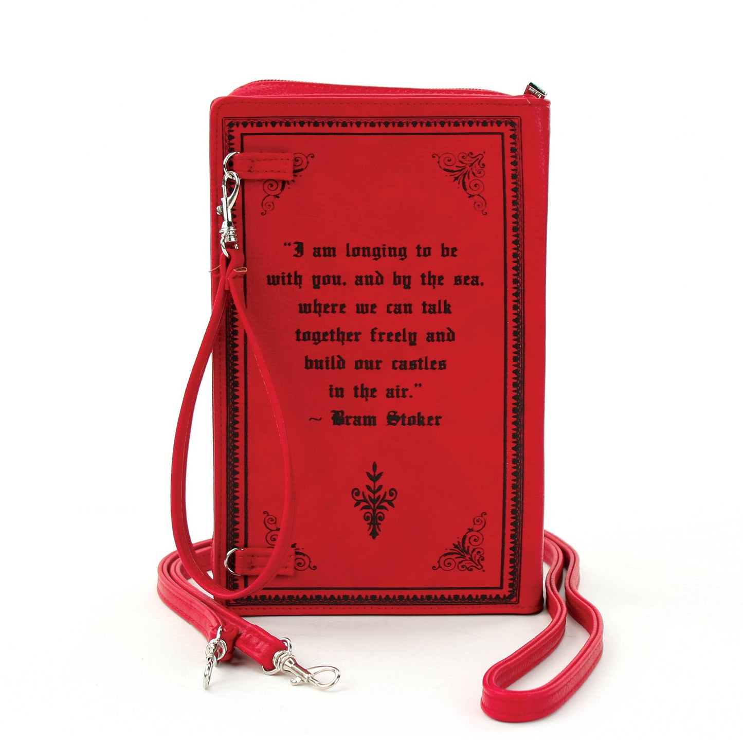 Dracula Book Crossbody Bag, Gothic Vampire Purse, Dark Academia Literary Crossbody Clutch Bag