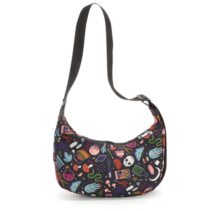 Magical Objects Shoulder Bag, Witchy Gothic Purse, Spooky Mystical Crossbody Vinyl Bag
