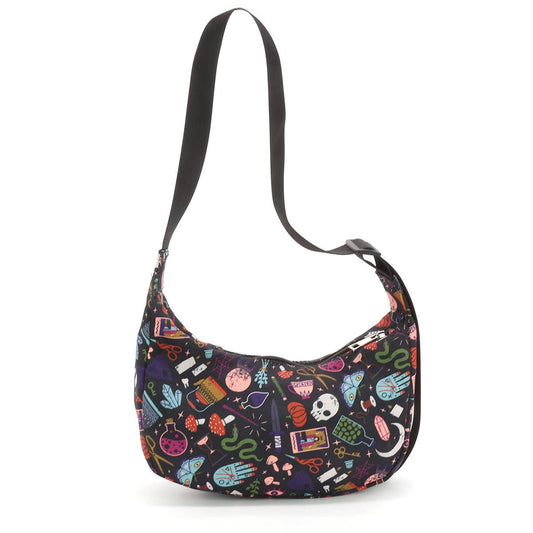 Magical Objects Shoulder Bag, Witchy Gothic Purse, Spooky Mystical Crossbody Vinyl Bag