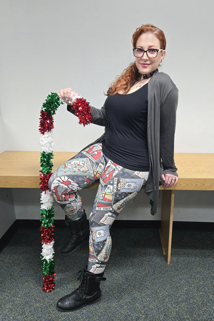 Christmas Tarot (Semi-Exclusive) - Witchy Witchmas Creepmas High-quality Handcrafted Vibrant Leggings