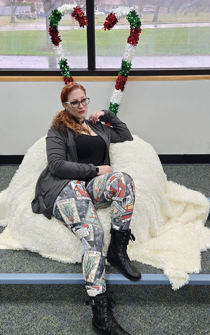 Christmas Tarot (Semi-Exclusive) - Witchy Witchmas Creepmas High-quality Handcrafted Vibrant Leggings