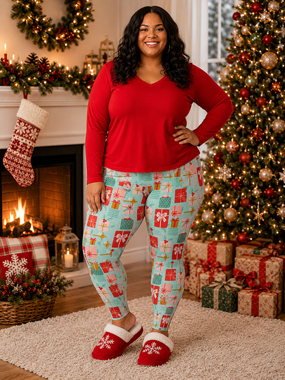 All Wrapped Up Buttery Soft Leggings by Lipstick & Chrome TC2