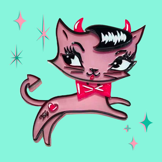 "Bad Kitty" Leggings by Miss Fluff x Lipstick & Chrome TC2