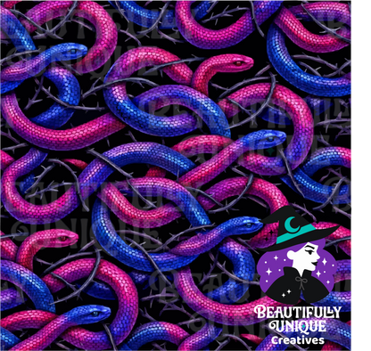 Bisexual Thornbound Seamless Pattern Digital Product PNG
