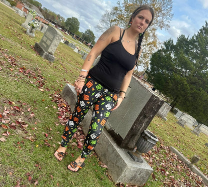 Boo Buckets - The Sketchy Pumpkin (Exclusive) - Pocket Leggings