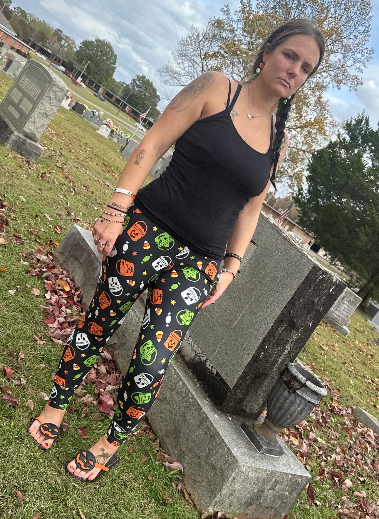 Boo Buckets - The Sketchy Pumpkin (Exclusive) - Pocket Leggings