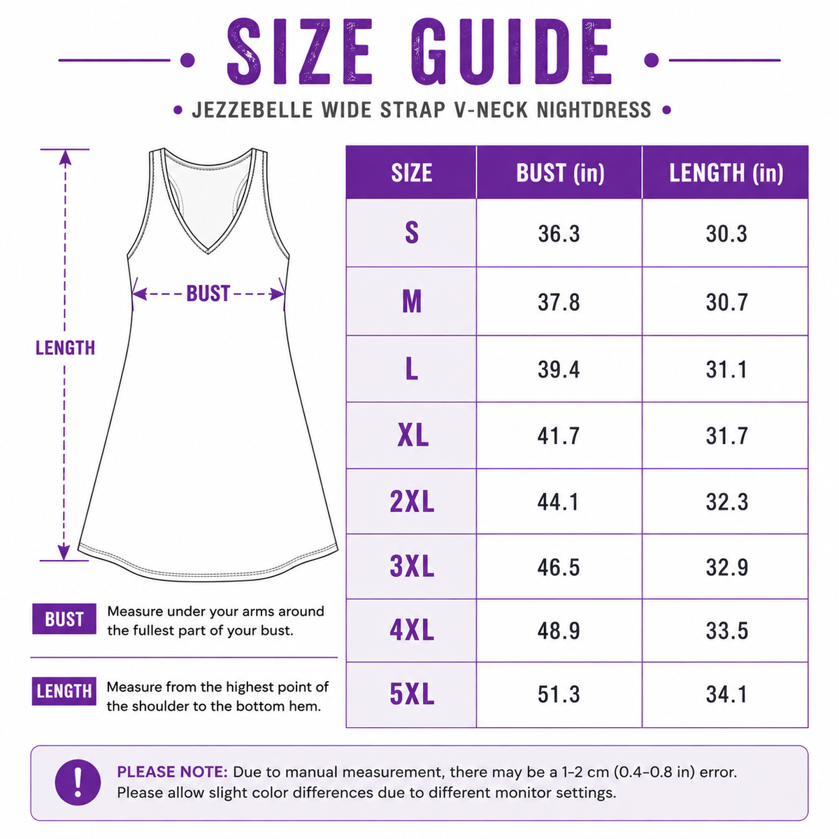 Pre-Order: Halloween Horror - Jezzebelle Wide Strap V-Neck Nightdress