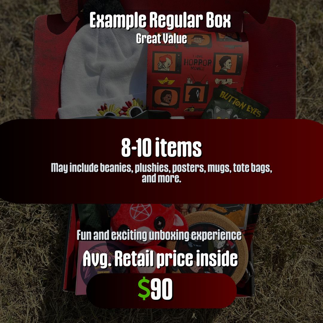 The Horror Mystery Box - 3 Sizes