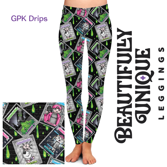 GPK Drips Semi-Exclusive Leggings - High-quality Handcrafted Vibrant