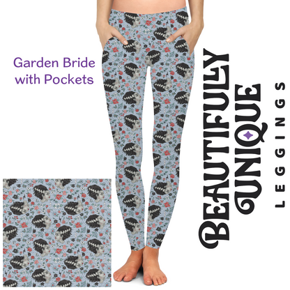 Garden Bride Pocket Leggings (Exclusive) - Spring High-quality Handcrafted Vibrant Leggings