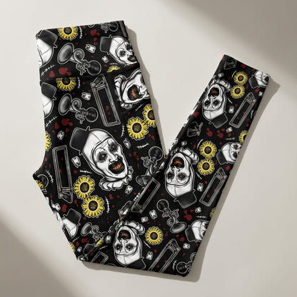 Sunny Art Semi-Exclusive Leggings - High-quality Handcrafted Vibrant Horror Spooky