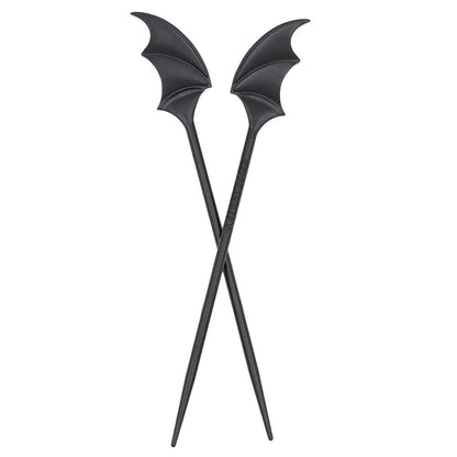 Batwing Hair Sticks (Black)
