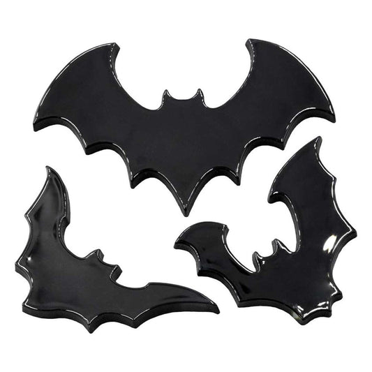 Flying Bat Stick On Car Emblem Set