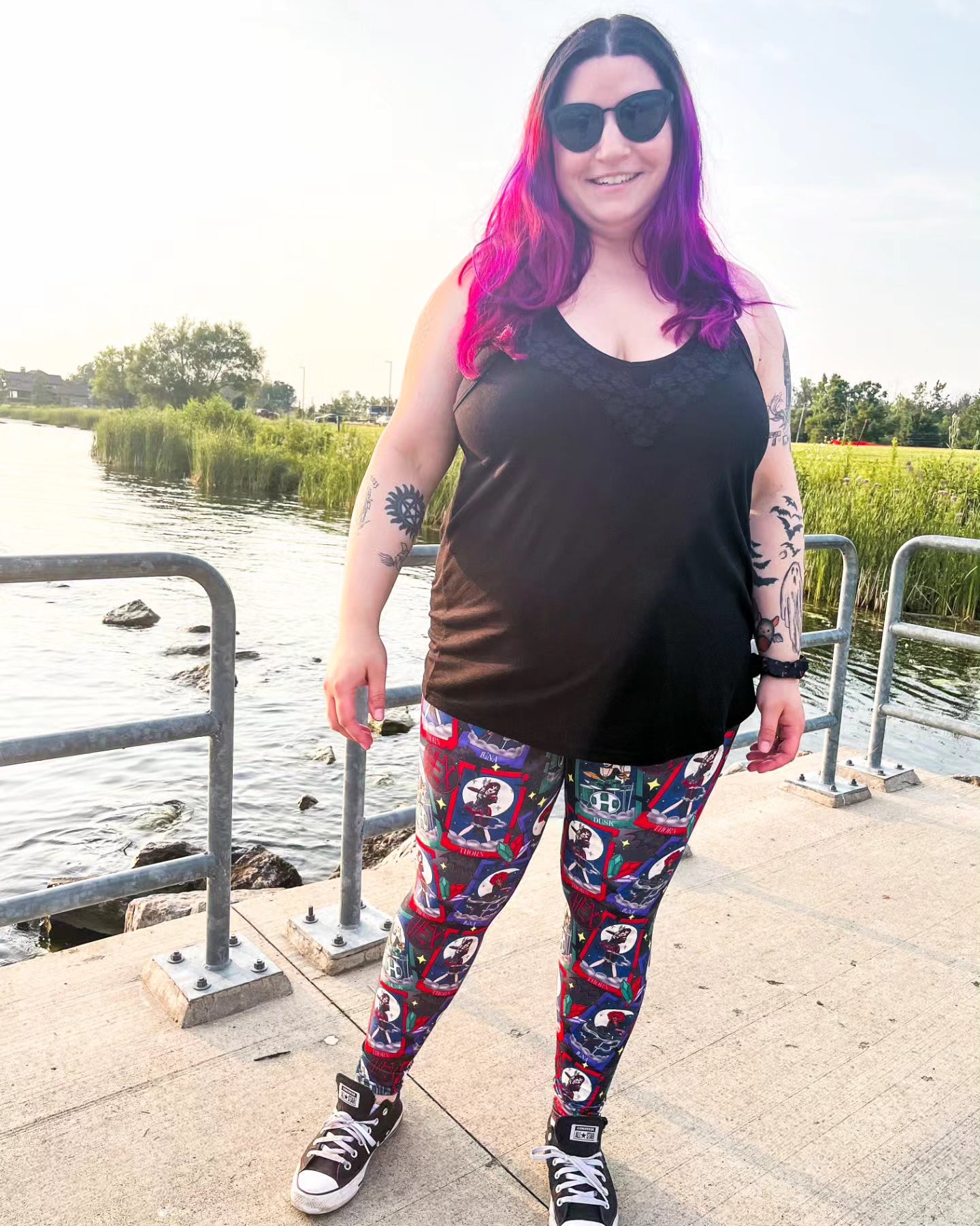 Hex Tarot (Semi-Exclusive) - High-quality Handcrafted Vibrant Leggings