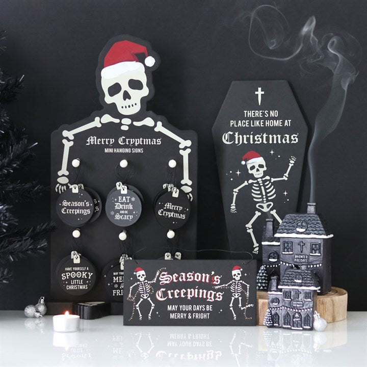 "No Place Like Home" Chrismas Coffin Plague Sign Decoration