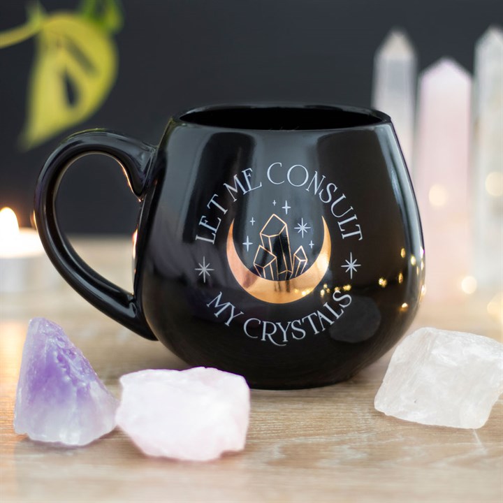 "Let Me Consult My Crystals" Rounded Mug