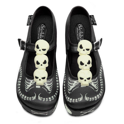 Skeletons Under My Bed Women's Mary Jane Platforms