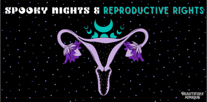 "Spooky Nights & Reproductive Rights" Bumper Sticker