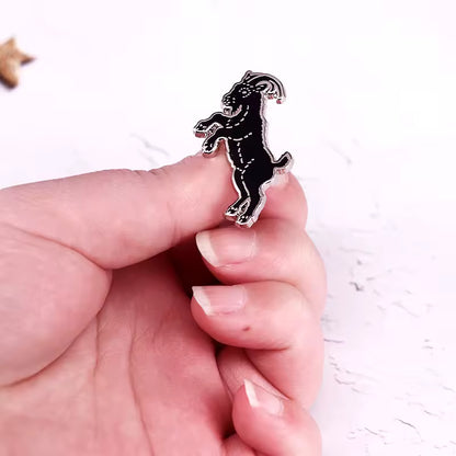 Black Phillip Goat Enamel Pin