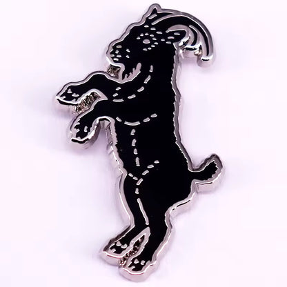 Black Phillip Goat Enamel Pin