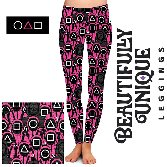 Squid Games Semi-Exclusive Leggings - High-quality Handcrafted Vibrant