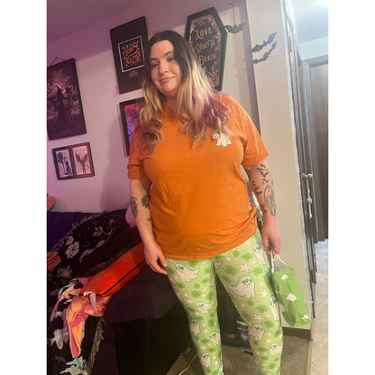 St Pat Ghosts (Semi-Exclusive) - Cartoon Shamrock St Patrick's Day Green High-quality Handcrafted Vibrant Leggings
