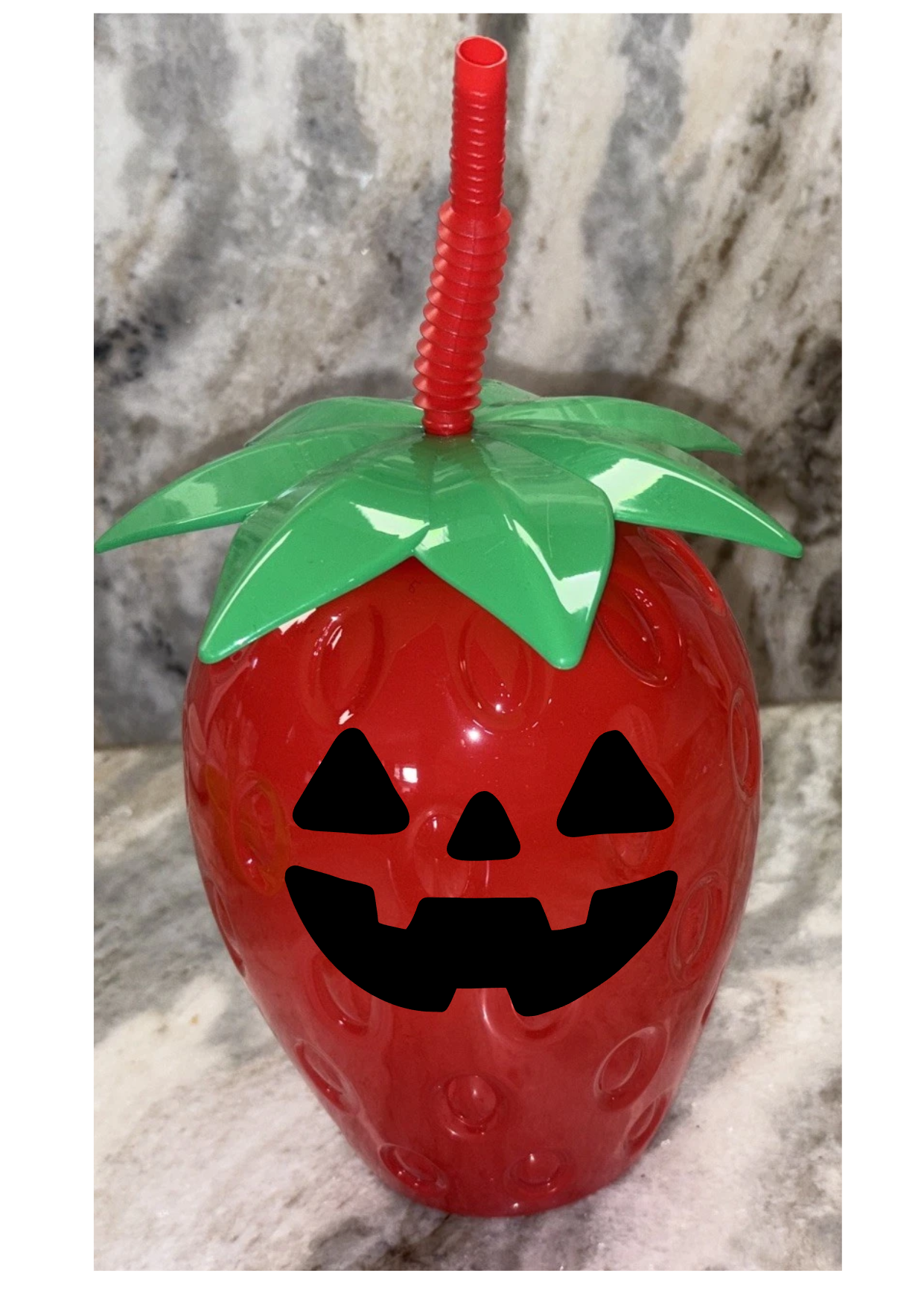 Jumbo Summerween Strawberry Tumbler
