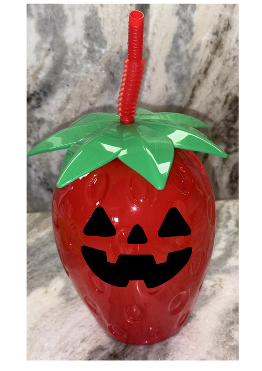 Jumbo Summerween Strawberry Tumbler