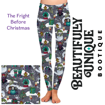 Pre-Order: The Fright Before Christmas Exclusive Leggings - High-quality Handcrafted Vibrant (Copy)