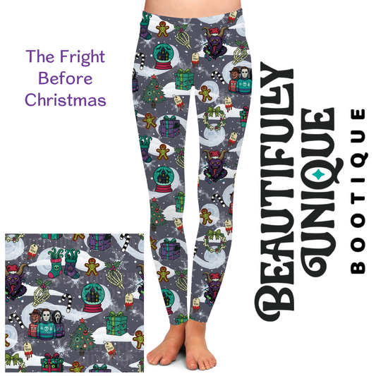Pre-Order: The Fright Before Christmas Exclusive Leggings - High-quality Handcrafted Vibrant (Copy)