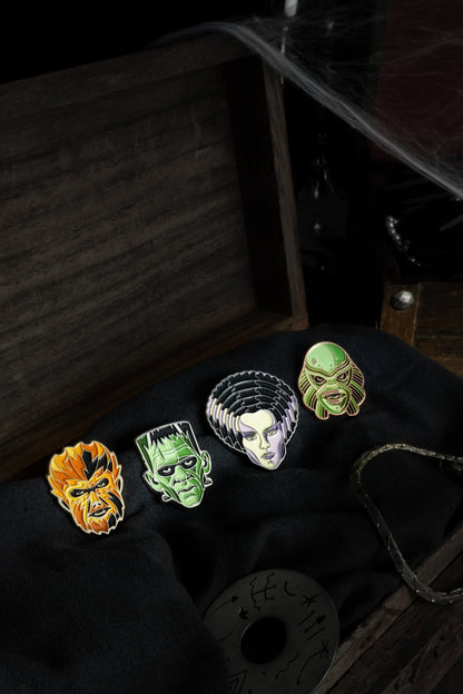 Movie Monsters Enamel Pins