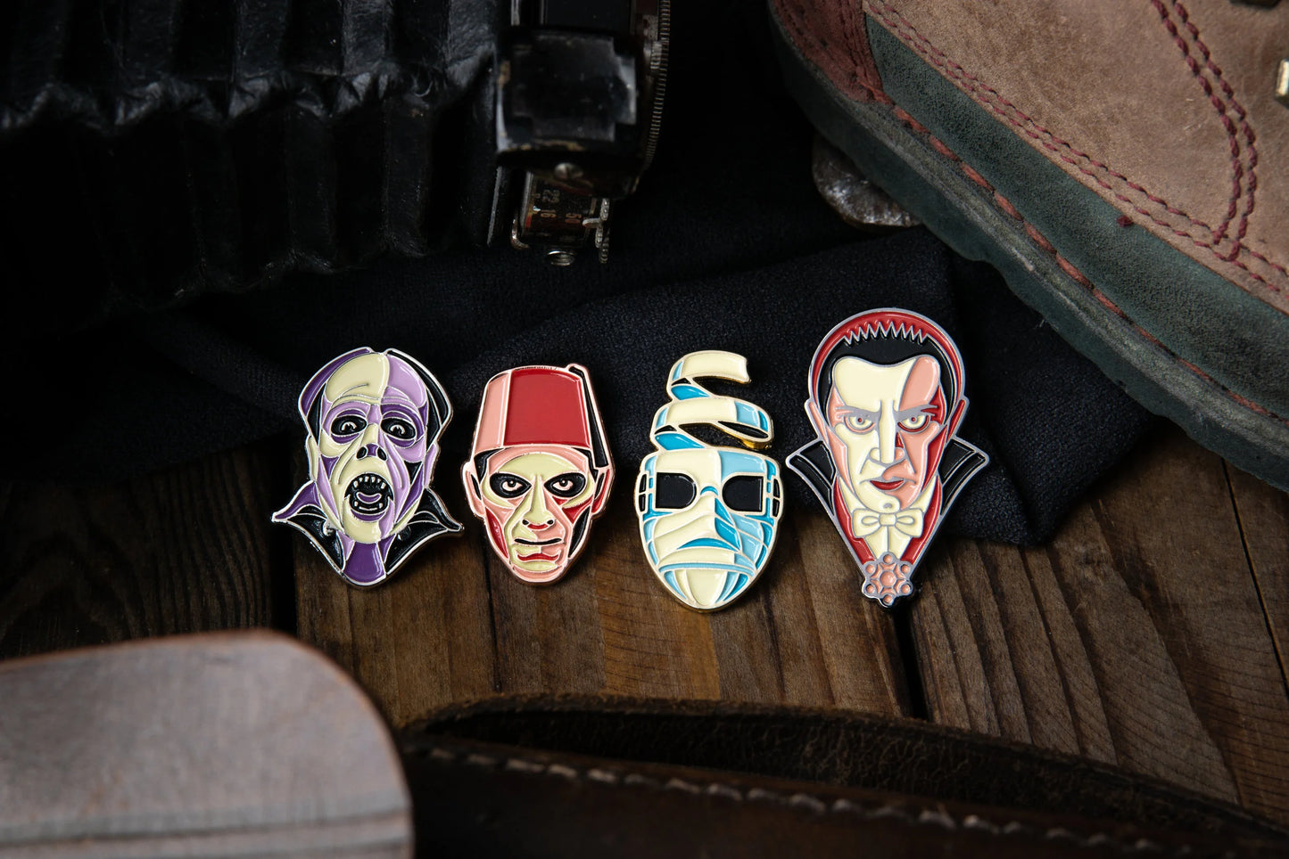 Movie Monsters Enamel Pins