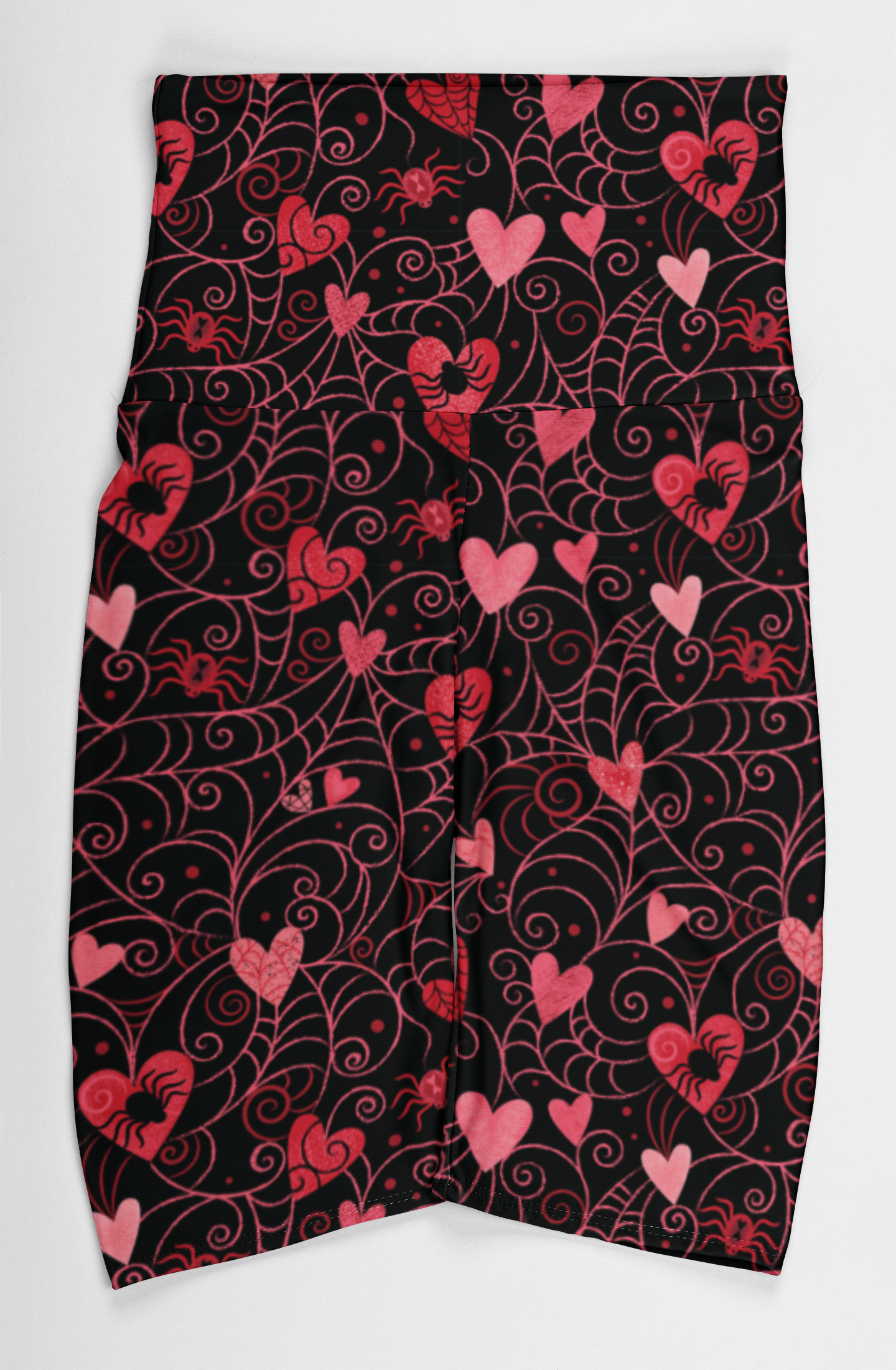 Web of Love (Johanna Parker Exclusive) Pocket Biker Shorts - High-quality Handcrafted Vibrant Bike Shorts