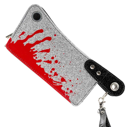 Glitter Cleaver Wallet – Spooky Horror Clutch