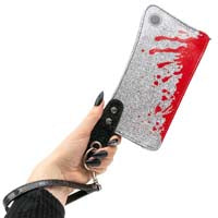 Glitter Cleaver Wallet – Spooky Horror Clutch