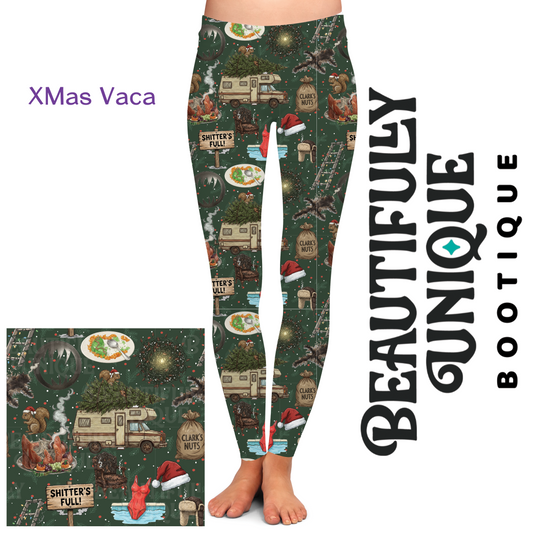 Pre-Order: XMas Vaca Exclusive Leggings - High-quality Handcrafted Vibrant
