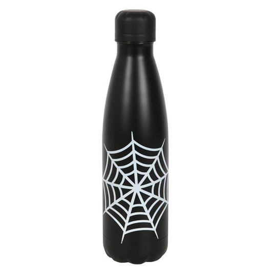 Gothic Spiderweb Halloween Metal Water Bottle
