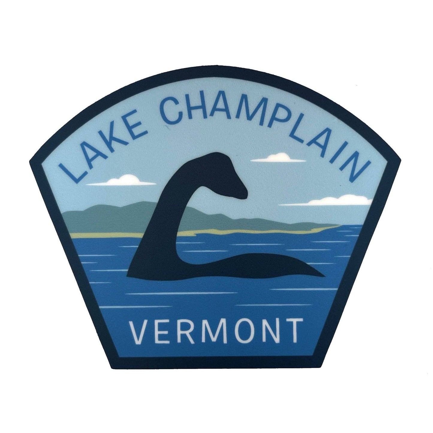 Lake Champlain, Vermont Travel Sticker (Monsterologist)