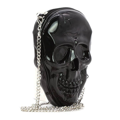 Glow in the Dark Skull Head Crossbody Bag - Halloween Purse