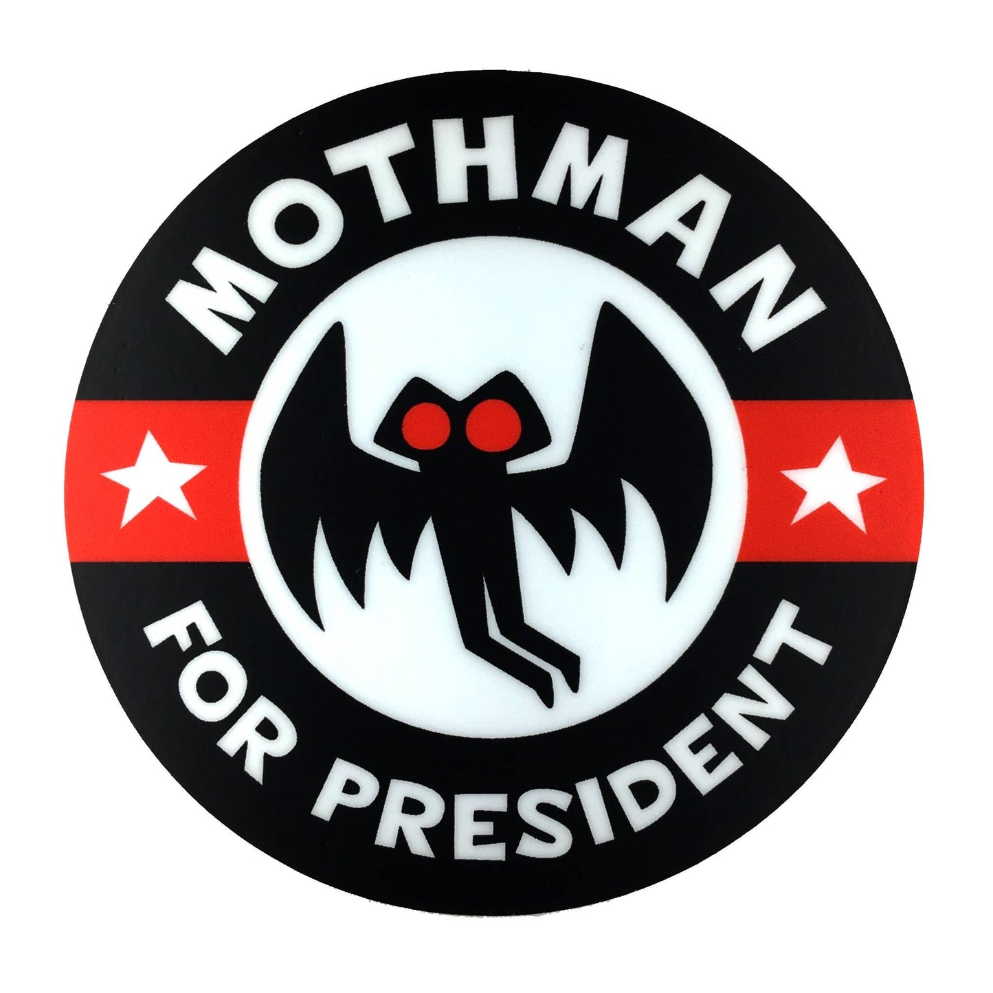 Mothman For President Campaign Vinyl Sticker (Monsterologist)