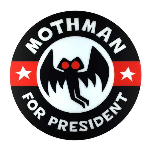 Mothman For President Campaign Vinyl Sticker (Monsterologist)
