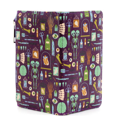 Oddities Gothic Wallet with Wristlet, Spooky Curiosities Wallet, Alternative Book Style Vinyl Wallet
