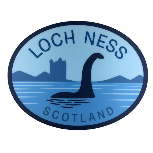 Loch Ness, Scotland Travel Vinyl Sticker (Monsterologist)