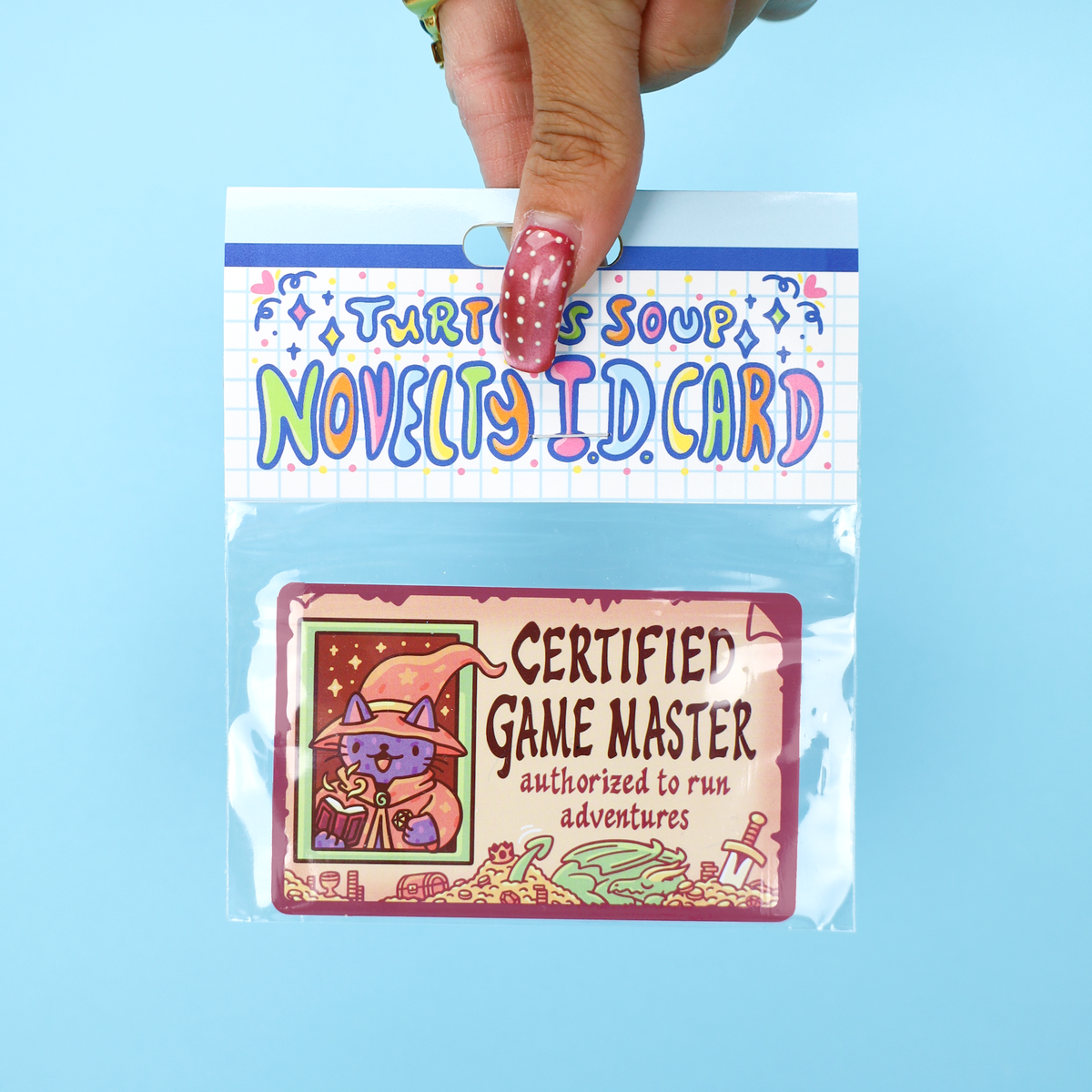 Certified Game Master, Dungeons, Art, Novelty ID Card (Turtle's Soup)