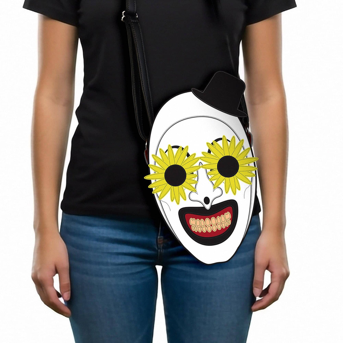 Terrifier 2 Art the Clown Flower Glasses Costume Bag
