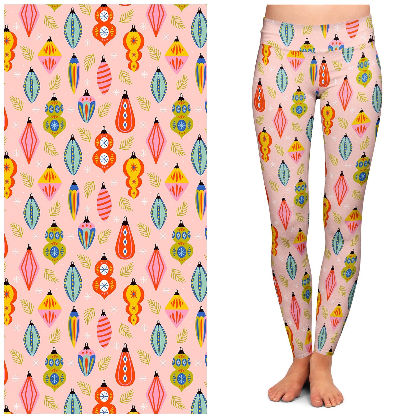 Pinkmas Buttery Soft Leggings by Lipstick & Chrome TC2