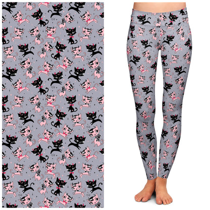 "Bad Kitty" Leggings by Miss Fluff x Lipstick & Chrome TC2