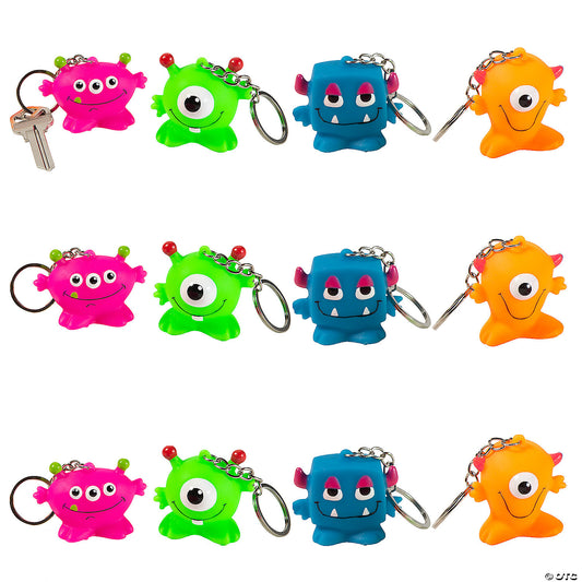 Colorful Monster Squishy Keychains - Fidget Toys