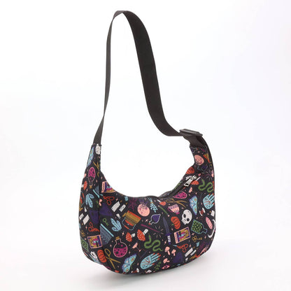 Magical Objects Shoulder Bag, Witchy Gothic Purse, Spooky Mystical Crossbody Vinyl Bag