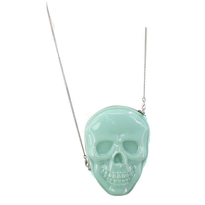 Glow in the Dark Skull Head Crossbody Bag - Halloween Purse